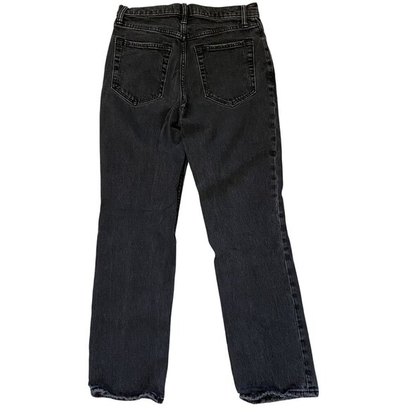 Abercrombie & Fitch The Ankle Straight Ultra High Rise Black Jeans Size 26/ 2R - Picture 4 of 6